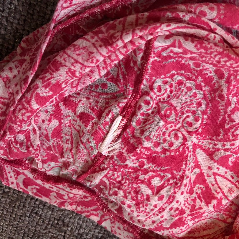 Free People SAFFRON FIELDS EMBELLISHED TEE CHERRY COMBO - Picture 12 of 14